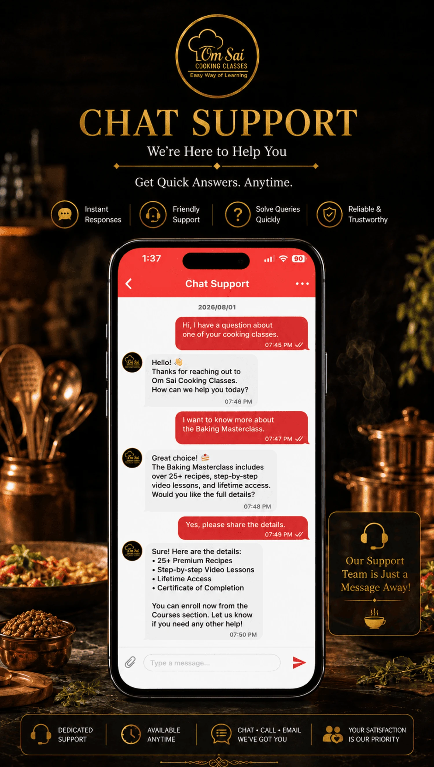 Om Sai Cooking Classes screenshot